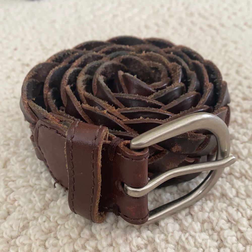 American Eagle Braided Leather Belt